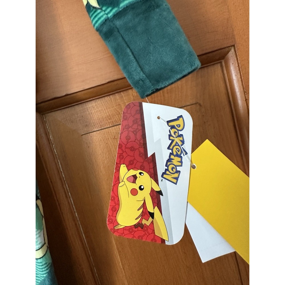 Boys' Pokemon Pikachu Green Fleece Two Piece Pajamas Size 4 NWT - Picture 3 of 5